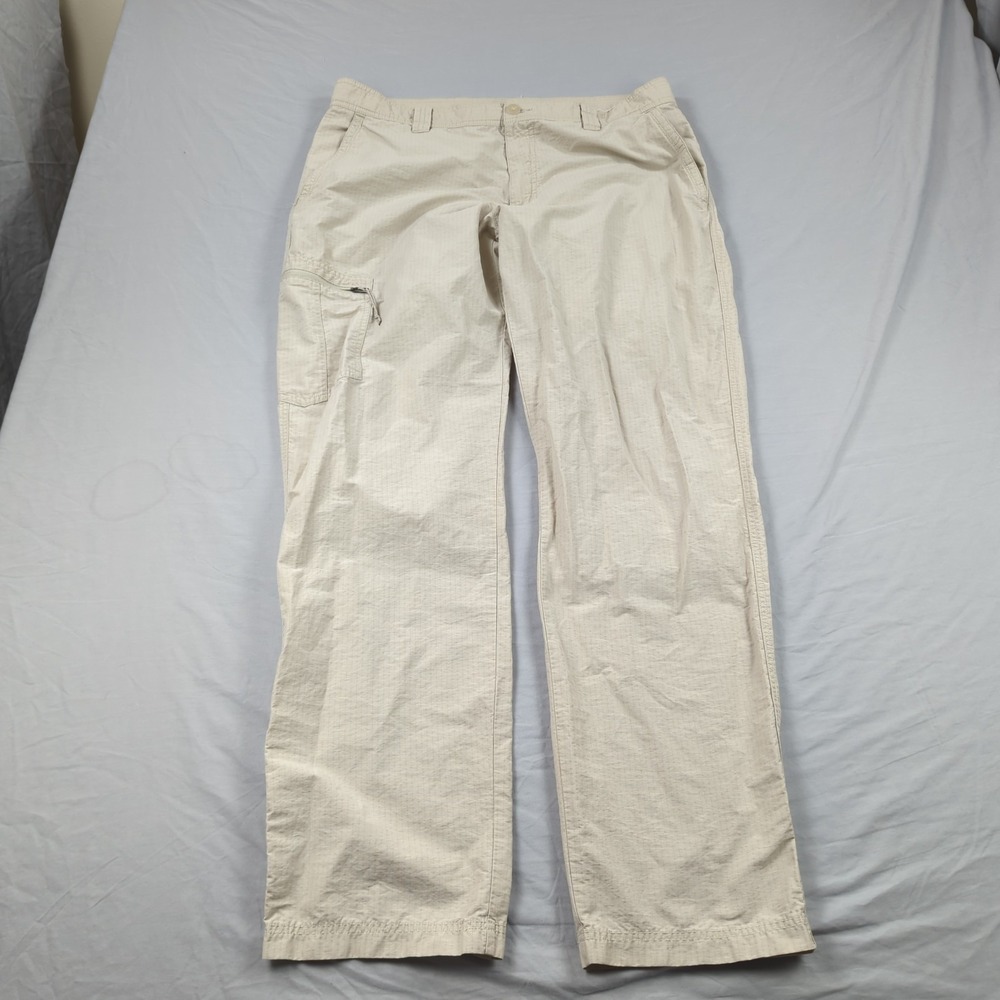 Columbia Pants Mens 36x32 Khaki Performance‎ Rip Stop Outdoor Fishing Casual